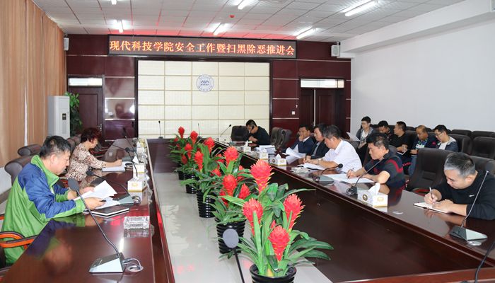我院召开安全工作暨扫黑除恶推进会