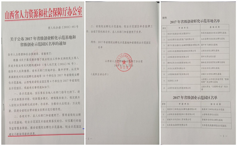 我院“胜溪创领”孵化基地被认定为2017年省级创业孵化示范基地 我院“胜溪创领”孵化基地被认定为2017年省级创业孵化示范基地